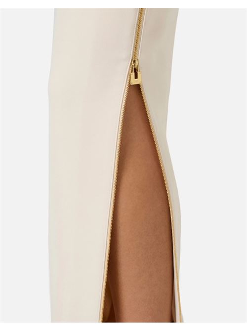 Light crepe skirt with jewel zip ELISABETTA FRANCHI | GO16561E2.193